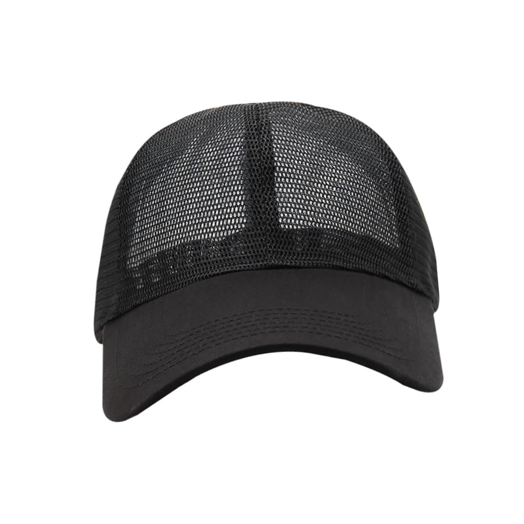 VANZACK Sombrero de Béisbol Transpirable Malla Unisex para Actividades Aire Negro