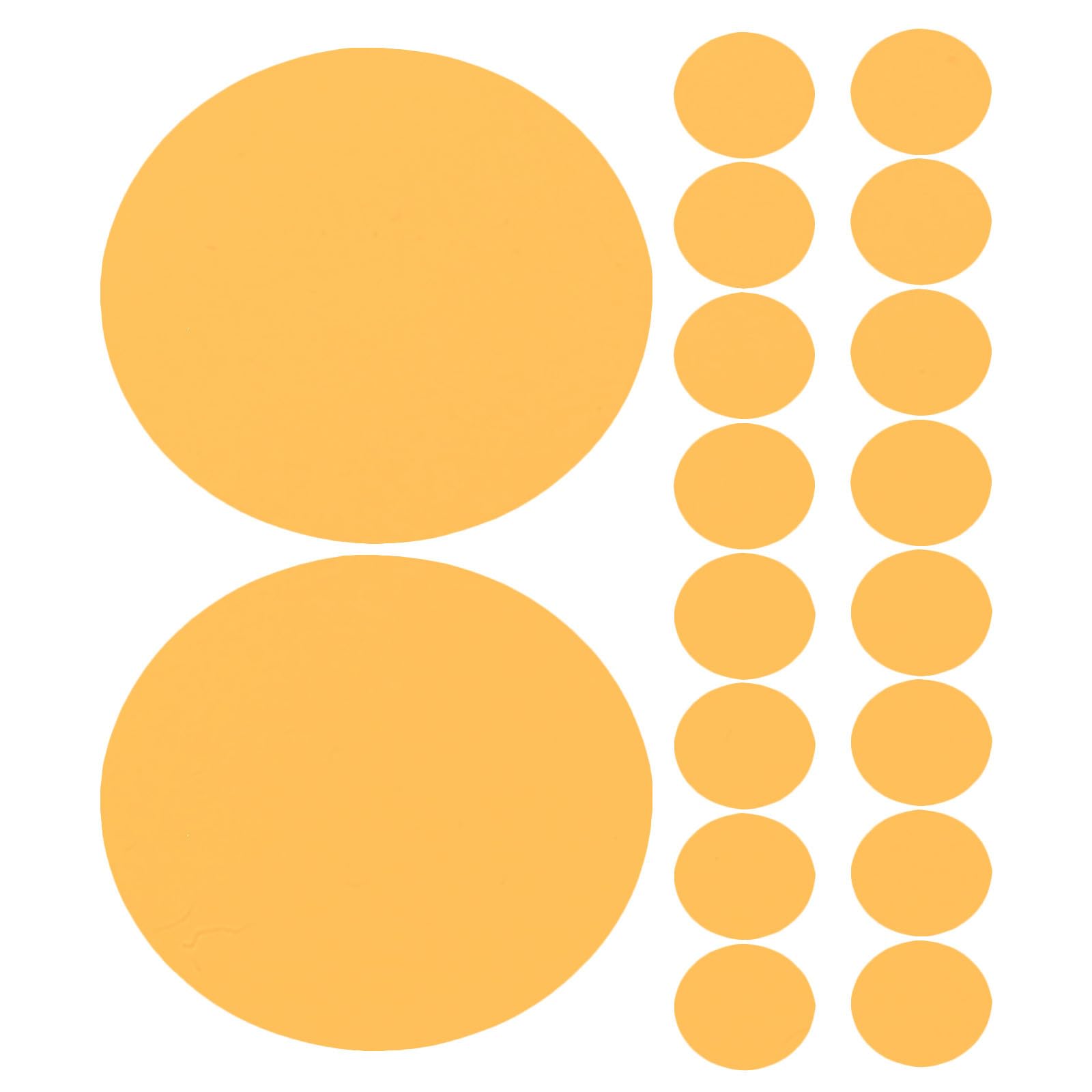 25pcs Dimming Diffuser Film Stickers, 74m Ambient Light Gel Sheets, Adhesive Light Filters for LED Ceiling Spotlights Video Lighting Equipment Orange
