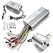 Fetcoi Motor de bicicleta eléctrica sin escobillas con controlador, 1800 W, 48 V, motor de engranaje, motor de corriente continua, kit de controlador con cargador