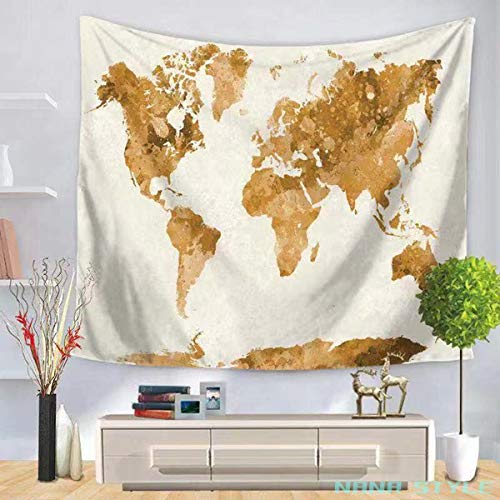 タペストリー 世界地図 ウォールデコ 壁掛けフック付 厚手 背景 150×130cm NO.13