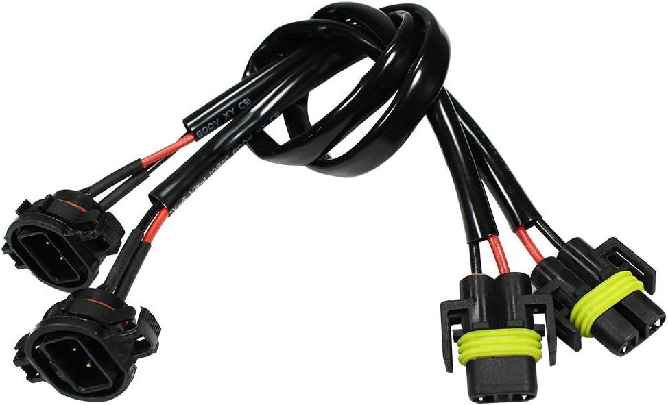 5202 H16 to H11 881 H8 Pigtail Socket Connector Wire Adaptors for Subaru BRZ Scion FR-S Fog Light Conversion Retrofit