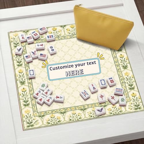 Tapete floral Mahjong para mesa, varias medidas cuadradas miniatura 2