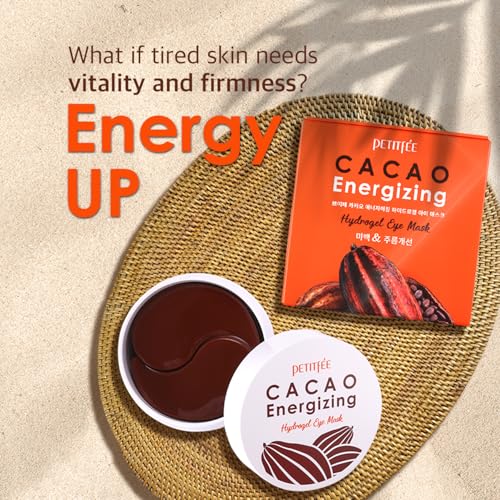 Patchs hydrogel au cacao Petitfee soin tonifiant d'exception contour des yeux