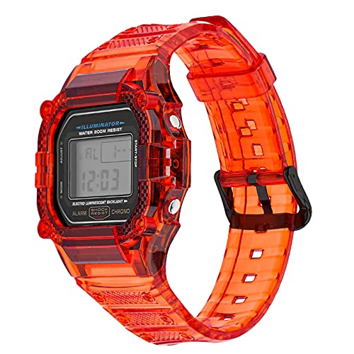 Rp`u G-SHOCK oh TPU S13F   JVI ohXgbv ɑΉ DW-5000 GW-M5610 M5630 GLX-5600đ̃f (Trn red-black buckle, for 5610 s
