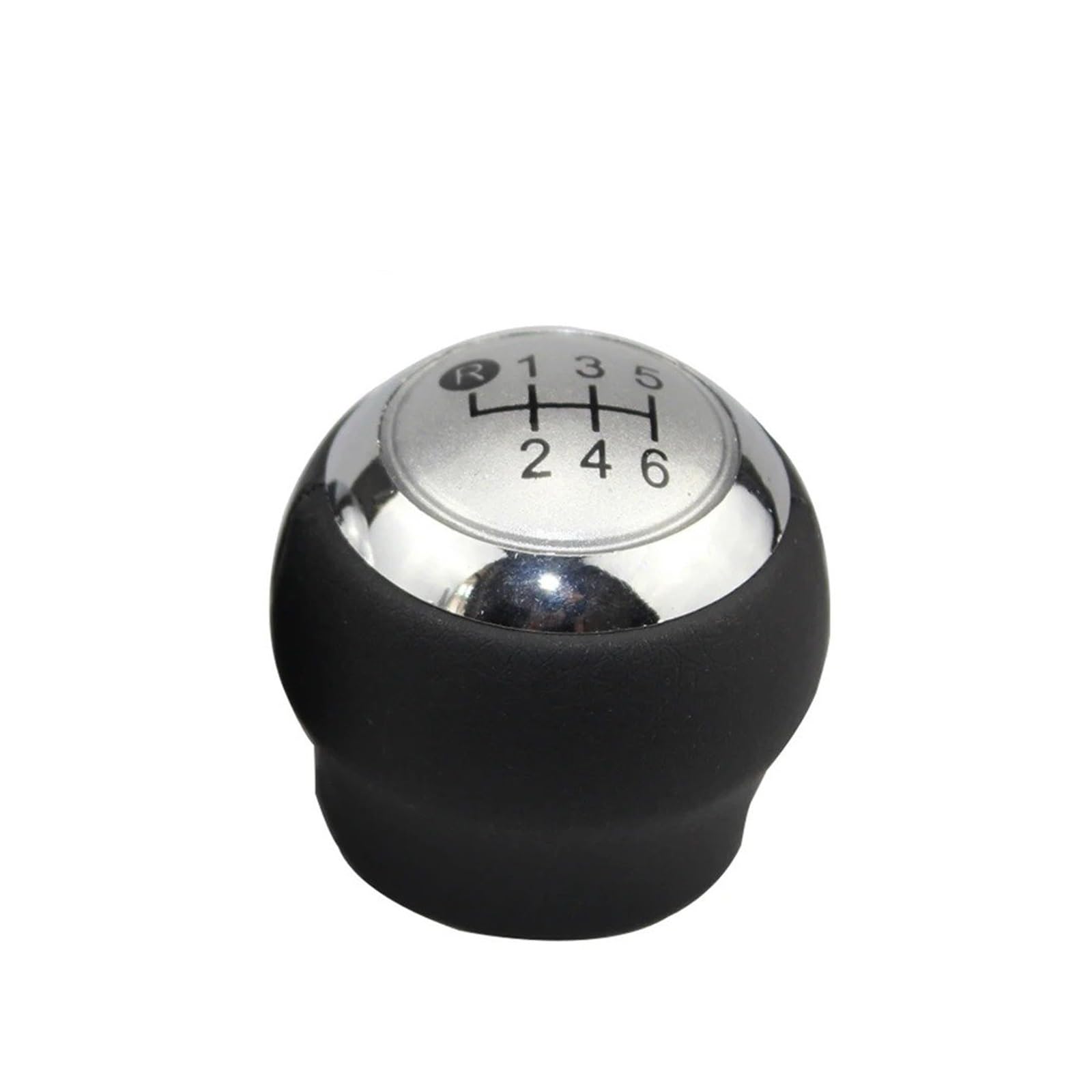 Vbbrswaad Gear Knob Car Gear Shift Knob Lever Handball 5/6 Speed for Toyota for Corolla for RAV4 for Avensis for Yaris for Verso for Auris for Aygo(Silvery 6 Speed)