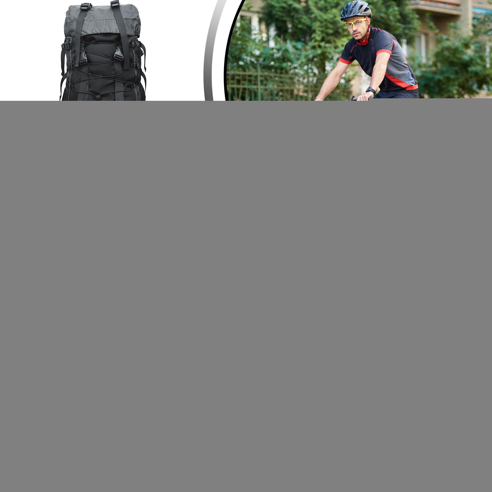 Wewn?trzny Stela? Plecaki Turystyczne - Plecak Turystyczny - 60L Wodoodporny Sprz?t do Podró?y Szko?y W?drówki Outdoor Fitness Kobiety M??czy?ni Biegacze Kolarstwo Survival Sport Wspinaczka