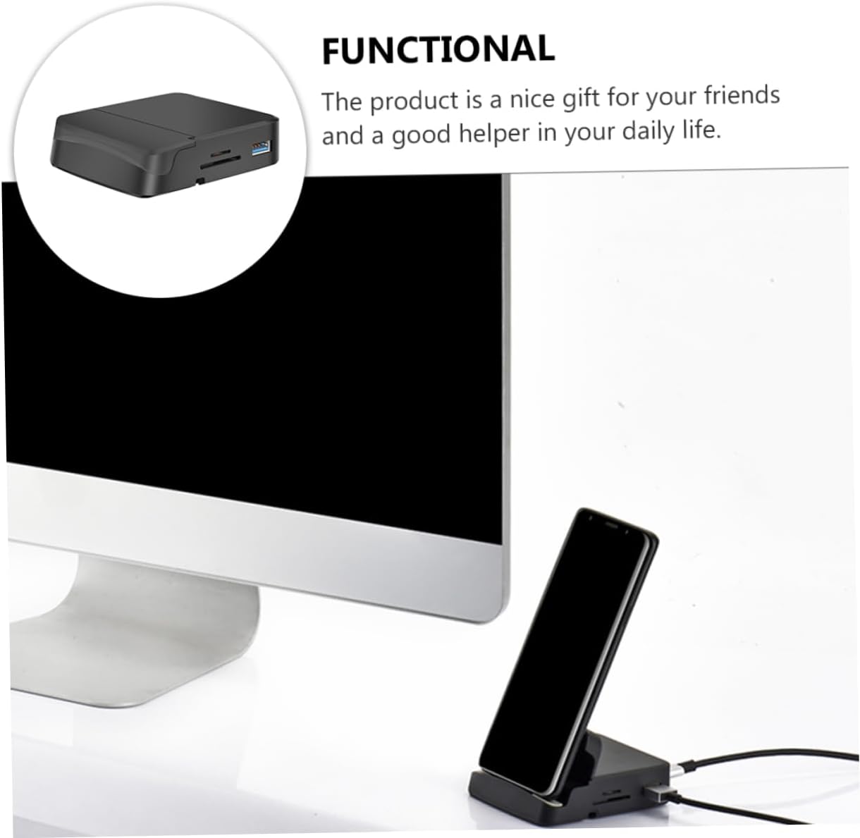 8 1 ドッキングステーション USBポートハブ 電話ホルダー ノートパソコン用USBハブ usbスプリッタ 【mycasebuilde】 US