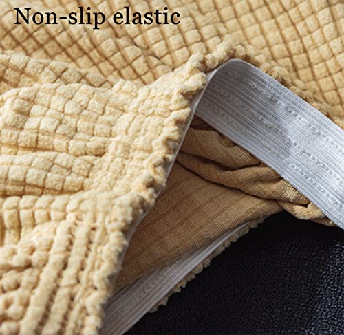Funda elástica premium para sillón orejero protector jacquard alta gama 7