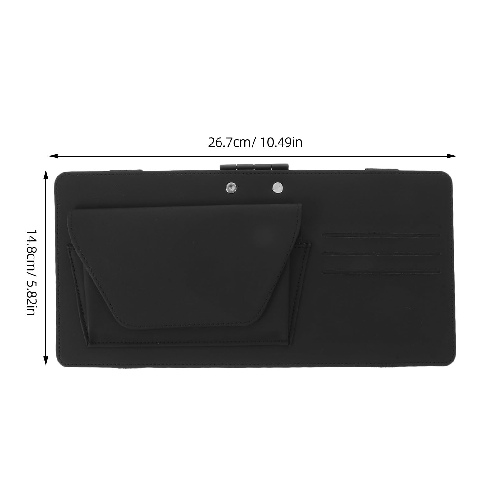 UPKOCH Clip per occhiali da sole per auto, clip porta occhiali per auto, organizer per visiera, accessori per interni, visiera antiriflesso per parabrezza, nero