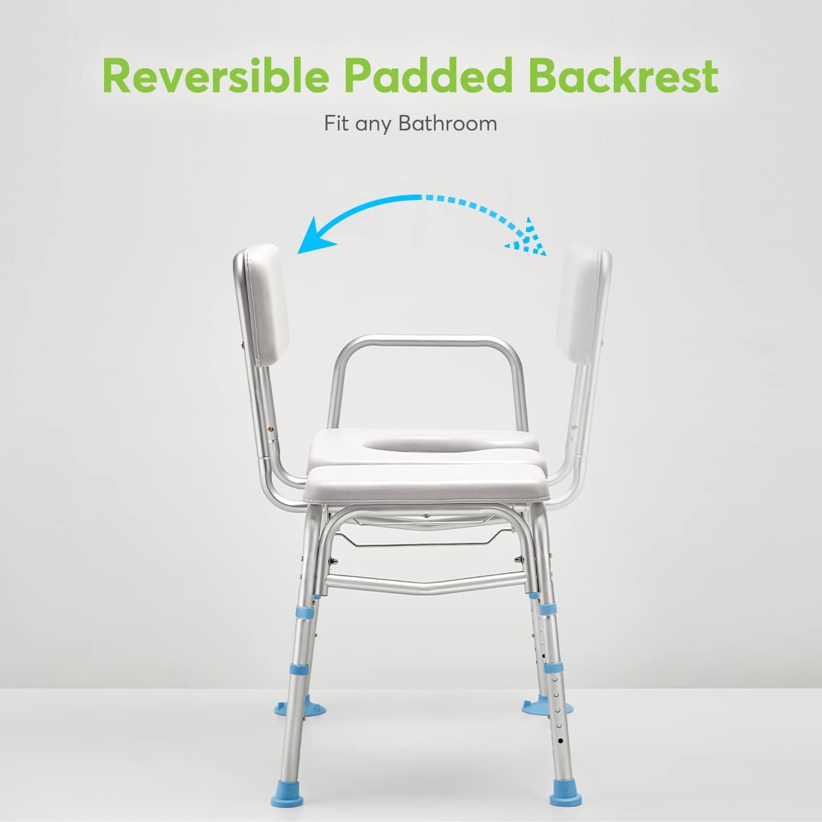 Buy OasisSpace Bathtub Transfer Bench with Commode Opening Combination Padded Shower Transfer