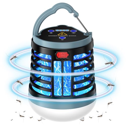 Dttra Electric Insect Killer, Electric Insect Killer, USB Charging, Insect Trap, Small Size, Fly Trap, Insect Repellent, Insect Repellent, UV Light Source Attracting + Lighting, 360° Powerful Mosquito