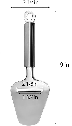 Miniatura 6 de Cortador de queso de acero inoxidable, cuchillo de queso, cortador de queso plano resistente, máquina de afeitar, servidor para queso semisuave y