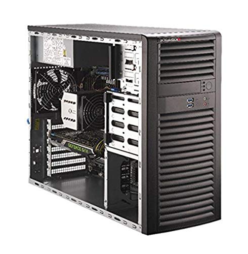 Supermicro SuperWorkstation 5039A-i Barebone System Mid-Tower - Intel C422 Chipset - Socket R4 LGA-2066-1 x Processor Support - Black