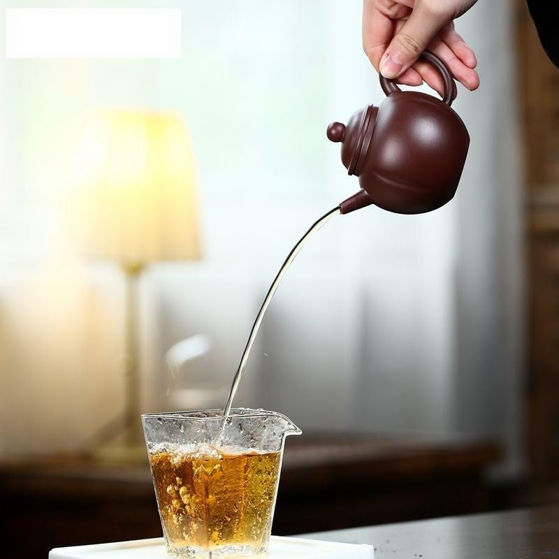 Théière en argile violette de 200 ml façonnée à la main pour le thé - 5