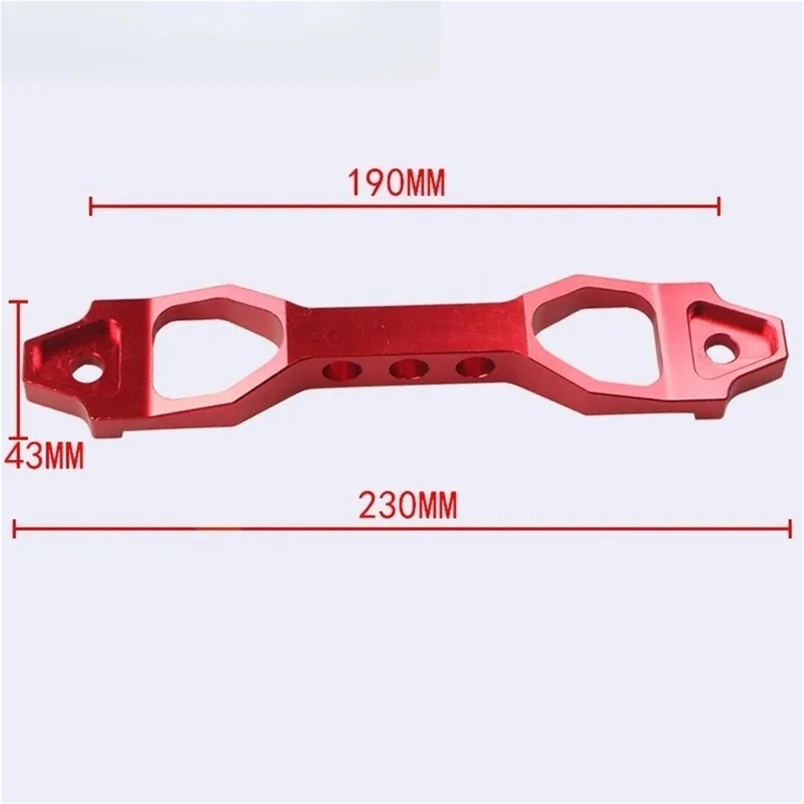 Wspornik Mocowania Silnika Uchwyt mocujący akumulator samochodowy EK EG aluminiowy klips Tiy do zestawu 140 mm/190 mm(Short Red)
