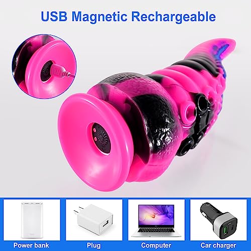 Shkanla-Tentakel-Dildo-Vibrator-fuer-Frauen-Silikon-Monster-Fantasy-Animal-Dildo-mit-Saugnapf-Realistische-Dragon-Vibratoren-mit-10-Vibrationsmodi-Penis-Anal-Dildo-Sexspielzeug-fuer-Maenner