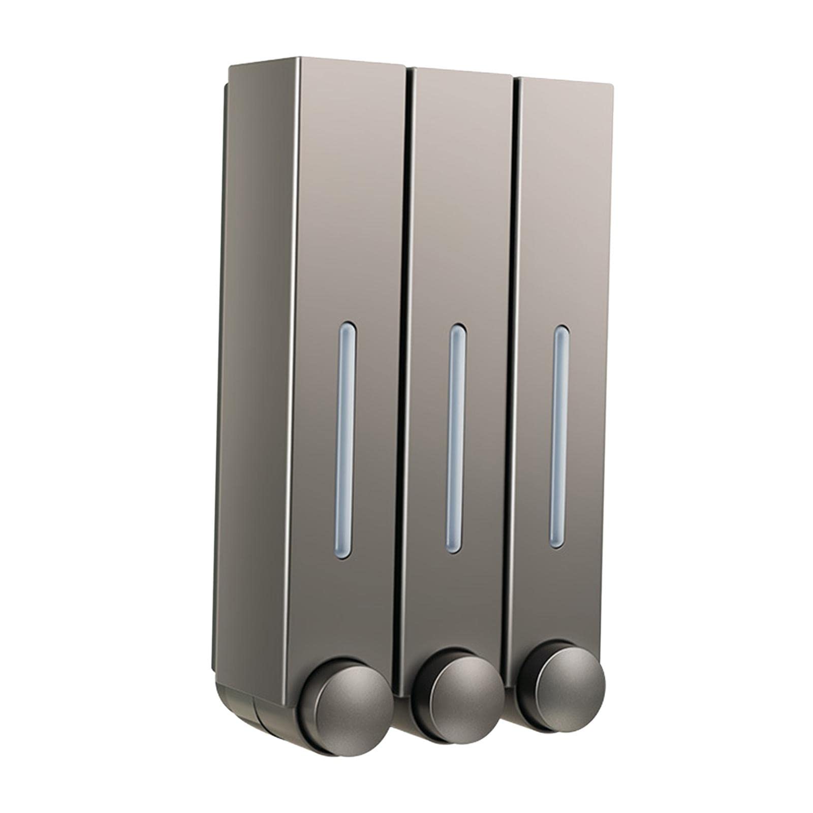 Dispensador de Jabón de Plástico para Montaje en Pared con Depósito, Ventana de Visualización. Ideal para Oficinas, Restaurantes, Aseos Y Baño,