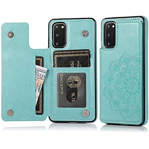 ACXLIFE Samsung Galaxy S20 FE 5G Case S20FE Card Credit Holder Wallet Protective Cover with Card Slot and Leather Case for Samsung S20 Fe 6.5Inch (Green) Cover