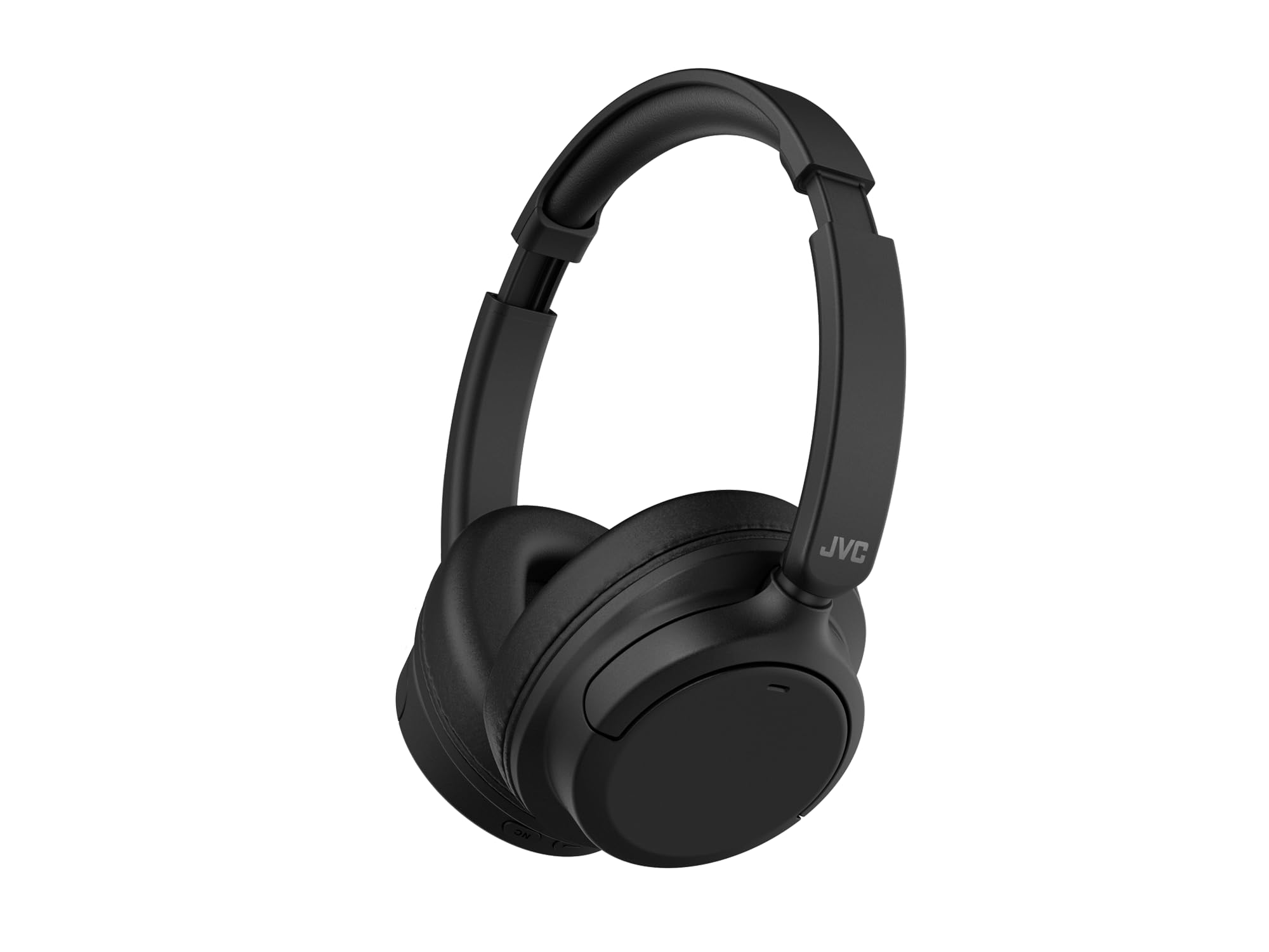 JVC Casque sans Fil à réduction de Bruit, Bluetooth 5.3, Batterie Rechargeable 50 Heures, Compatible Assistant Vocal, Conception Pliable dans Les Deux Sens – HA-Z76N-B (Noir)