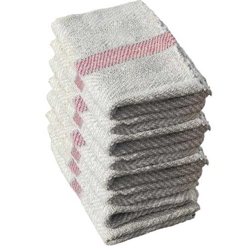 Image of Zureni 18x26 Inch Cotton Pocha with High Water Absorption Reusable & Washable Floor Cleaning Sweeping Dusting Cloth for Home Kitchen and Office (Pack of 8, Off White)