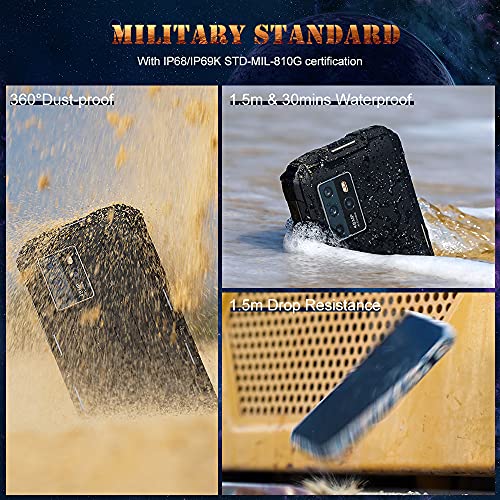OUKITEL-WP10-5G-Rugged-Smartphone-Unlocked-8000Mah-Battery-18W-Fast-Charging-667-FHD-Screen-8GB128GB-Sony-48MP-AI-Quad-Camera-Waterproof-Shockproof-NFCGPS-Dual-SIM-Android-10-Unlocked-Phone