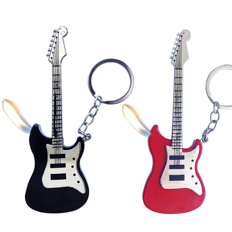 Encendedores de llama de soplete rojo y negro, pack de 2 miniatura 1