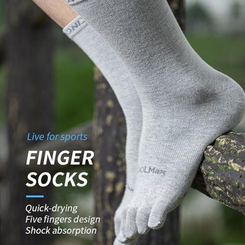 One Pair Bottoming Socks Middle Tube Sports Thin Stocking Running Fivetoes Socks Toe Socks for Running Hiking4