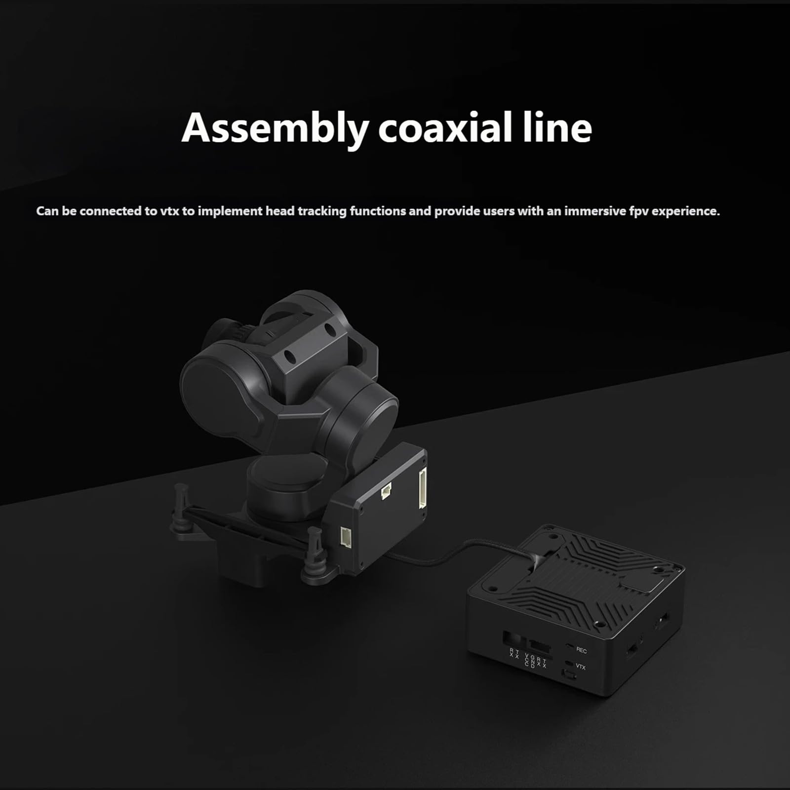 Accessorio per droni Portatili da Viaggio Accessorio cardanico FPV dedicato con Piccola Struttura Pieghevole e Accessori per droni per Fotografia Aerea Piccole Dimensioni