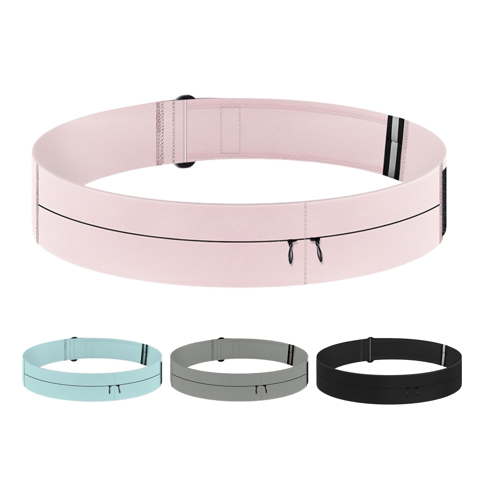 Unisex Running Belt Women Men Runner Waist Pack Phone Holder Bag for Marathon Jogging Sport Workout Exercise Fitness