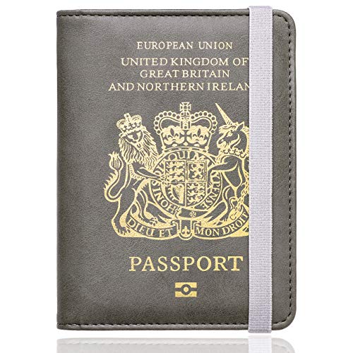 WALNEW - Funda de Pasaporte C-Gray
