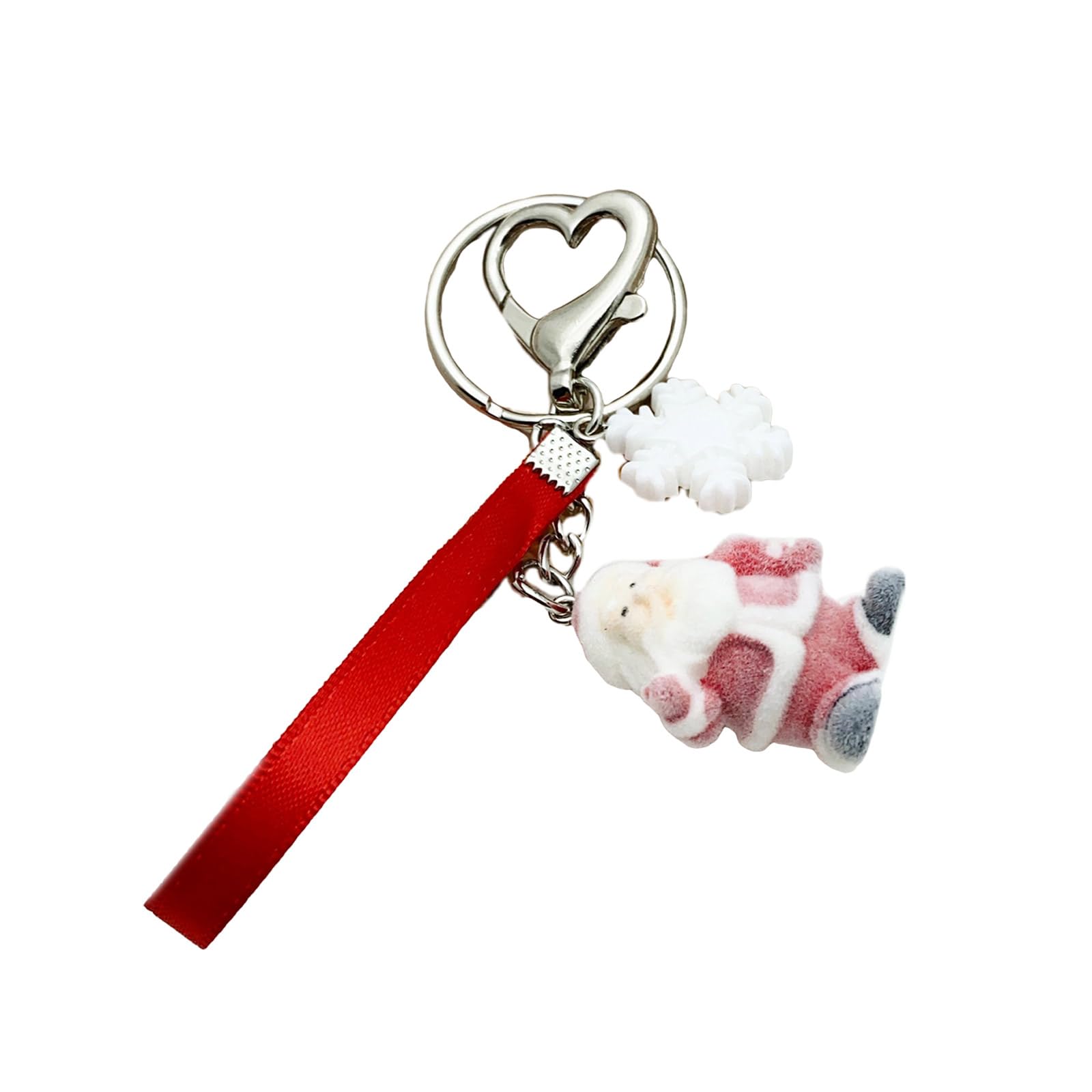 Plush Textured Snowman Keychain Plush Snowman Chain Cozy Christmas Keyrings Accessory For Women's Fashion Christmas Party Favor