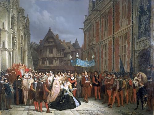 Affiche Duchesse de Montpensier Ary Scheffer graffiti pour sublimer un mur blanc vide 60x90cm