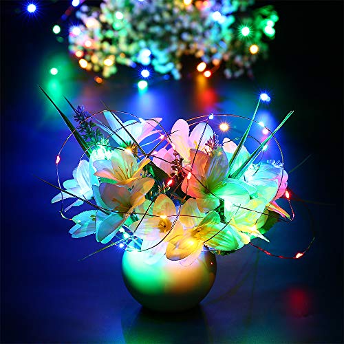 Lyhope Pastel Fairy Lights, 12 Pack 7.2Ft Battery Operated String Lights 20 Led Ultra Thin Copper Wire Fairy Lights For Diy Home,Vase,Jar,Xmas,Easter,Holiday,Party Decoration(Six Color) #TOP5
