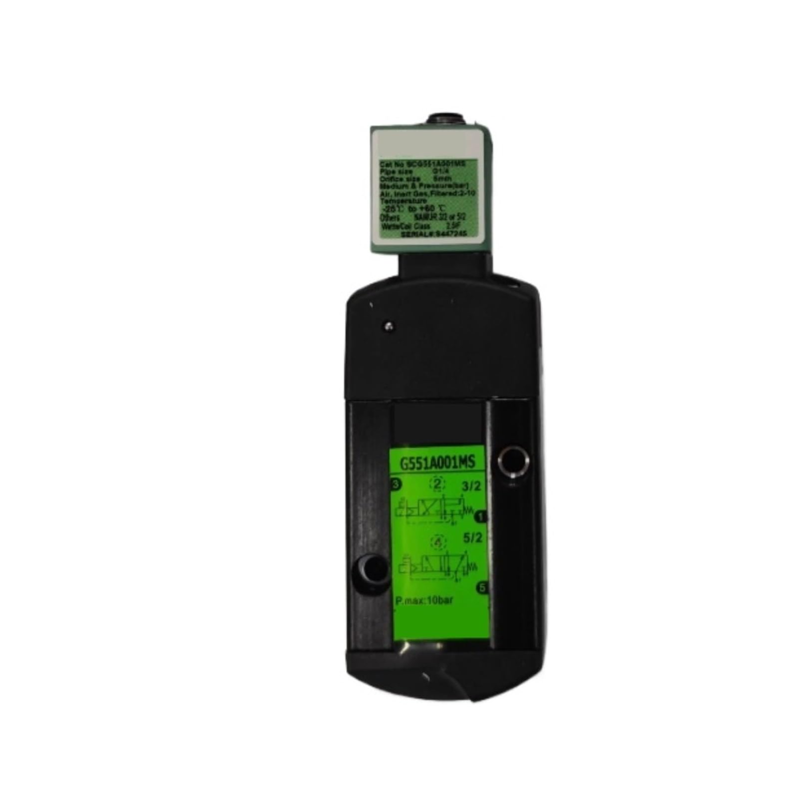 Électrovanne SCG551A001MS commande électromagnétique distributeur pneumatique 5/2