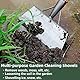 Multifunktionale Garten Reinigungsschaufel, 23cm Edelstahl Dauerhaft Outdoor Gartenschaufel, Reinigungsschaufel für Unkraut und Moos,Garten-Reinigungsschaufel, Unkraut Jäten, Pflanzen, Landwirtschaftl