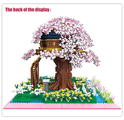 sookin Bausteine Architektur Modell, 5280 Klemmbausteine Sakura Baum Bausteine mit Bauplatten Kirschblüte Gebäude… – Bild 7