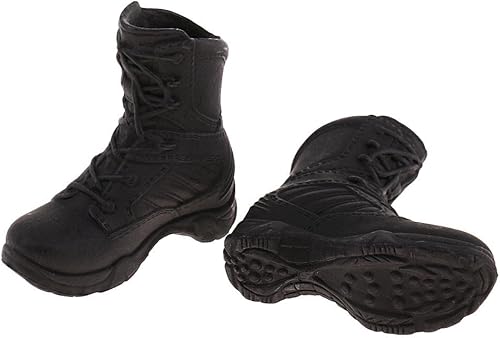 Miniatura 7 de Tachiuwa Botas negras para mujer escala 16 para cuerpo de niña Kumik CY CG de 12 pulgadas