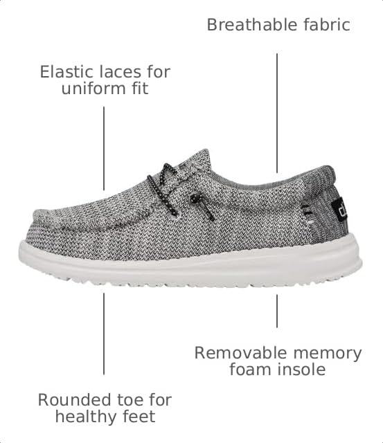 Image of Hey Dude Unisex-Child Wally Stretch Kids