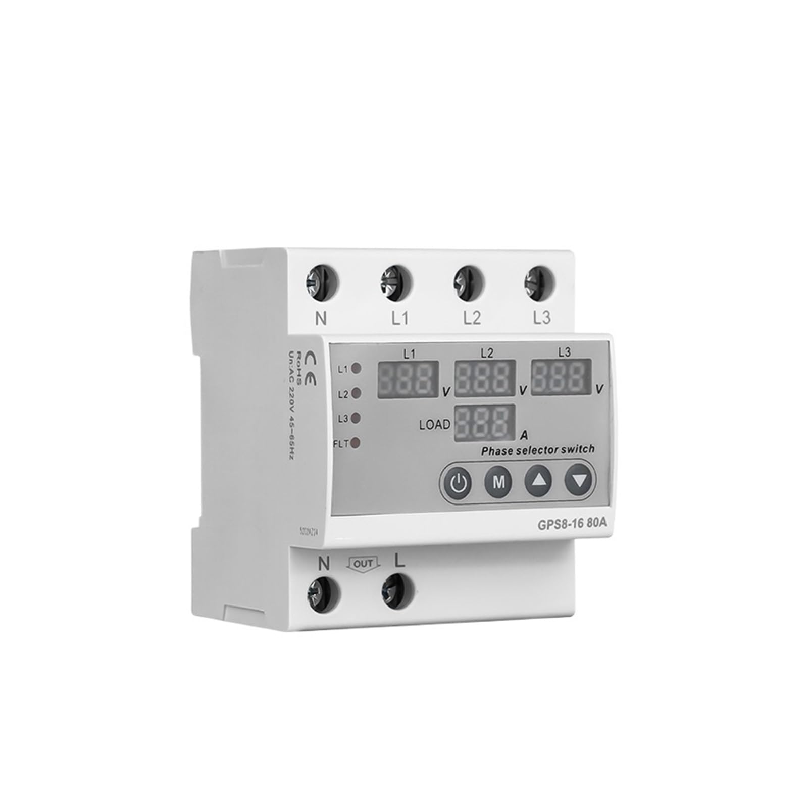 OSHZIKJII 63A 80A Voltage Current Monitoring(80A)