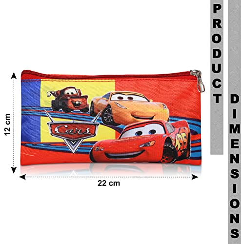 Image of Stylbase Cartoon Printed Pencil Case Shaped Pencil Pouch, Large-Capacity Pencil Case with Zipper, Multipurpose Pen & Pencil Pouch for School Supplies for Boys & Girls- Multicolor