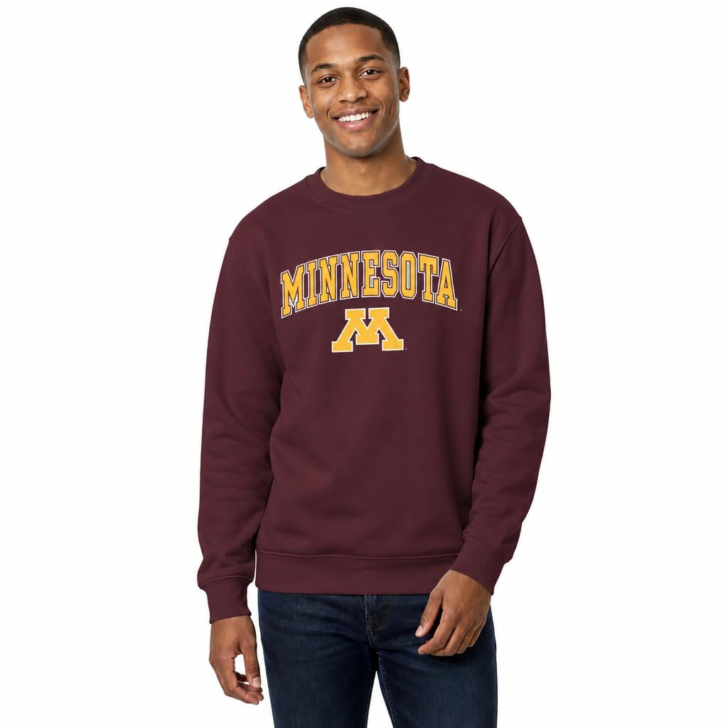 NCAA College Sweatshirt Fleece Crewneck Pullover for Men and Women