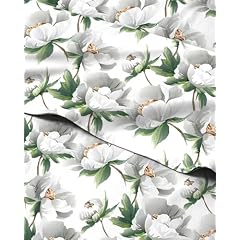Floral Sheets - Flower Print Bed Sheet Set - 1 Flat, 1 Fitted & 2 Pillowcases w/ Deep Pockets - Comfy, Cozy, Wrinkle & Fade Free - Boho Botanical Bedding - Soft, Breathable & Cooling - Full Size Set