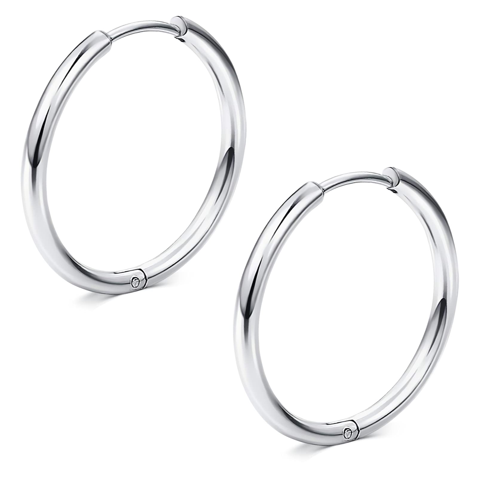 FunseedrrHuggie Surgical Steel Hinged Earring Segment Ring for Women Men Piercing Jewellery