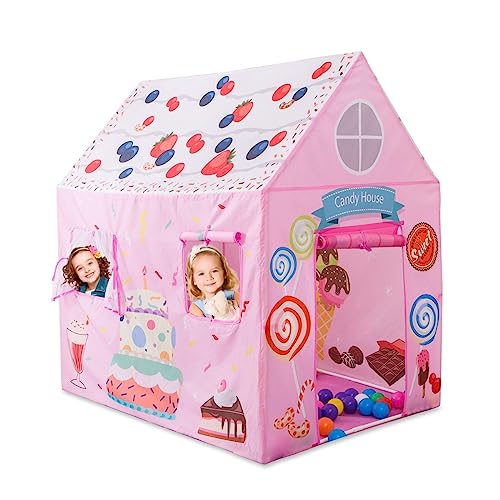 Shiv Enterprise Extremely Light Weight, Water Proof Kids Play Tent House for 10 Year Old Girls and Boys, Multicolor (Princess Play Tent)