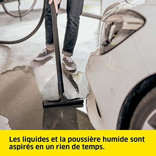 Kärcher Aspirateur Multifonction WD 4 V-20/5/22, Puissance : 1000 W, Cuve en Plastique : 20 l, Flexible d'Aspiration : 2,2 m, avec Filtre Plissé Plat, Sachet Filtre Ouate, Suceur Sol/Fentes - Image 6