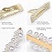 Pearl Hair Clips, 10Pcs Non-Slip Artificial Pearl Barrettes Bobby Pins Snap Clips Bling Hairpins Decorative Hairgrip Accessories for Women, Ladies, Girls, Kids
