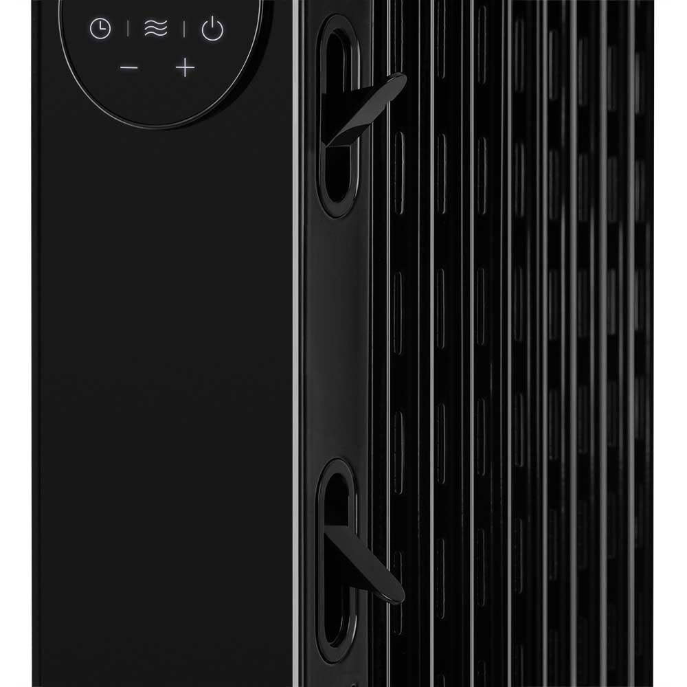 Orbegozo RAD 2510 - Radiador de aceite, 3 potencias, temporizador, pantalla LED, Asa, mando a distancia, protección sobrecalentamiento, 2500 W