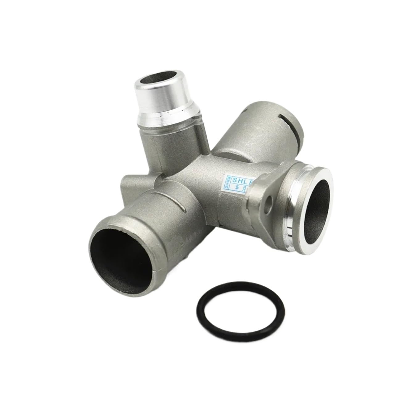 LUOWEINA Coolant Flange Water Hose Connector, Fit for A4, S4 A6 S6 Avant Quattro 2.0L 06D121133A 06D121132C 06D121132A Turbo(Aluminum 1Pcs)