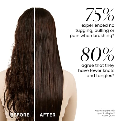 Tangle Teezer Große Ultimate Detangler Haarbürste – Nasses & Trockenes Haar – Entwirrungsbürste für Dickes, Lockiges & Langes Haar – Zweistufige Borsten Reduzieren Haarbruch & Knoten – Schwarz