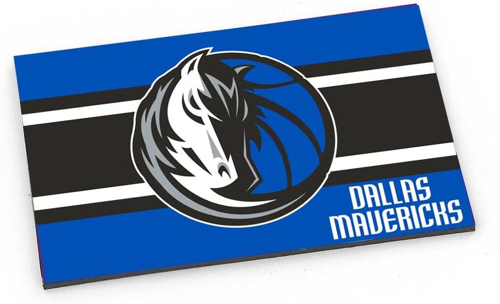 Aminco NBA Team Logo 4.75" x 3.25" Striped Magnet (Atlanta Hawks)